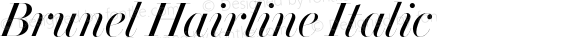 Brunel Hairline Italic