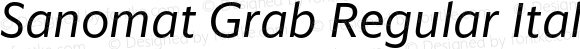 Sanomat Grab Regular Italic