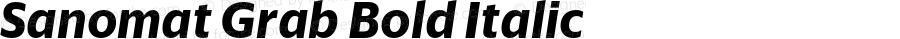 Sanomat Grab Bold Italic