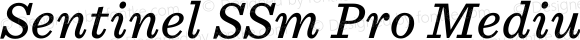 Sentinel SSm Pro Medium Italic