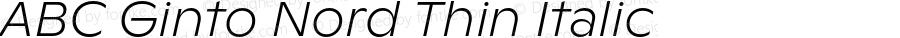 ABCGintoNord-ThinItalic