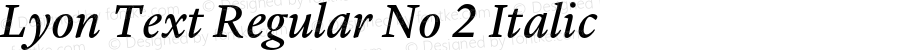 LyonText-RegularNo2Italic