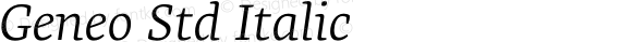 Geneo Std Italic