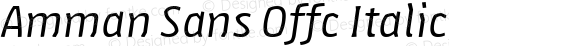 Amman Sans Offc Italic Version 7.504; 2010; Build 1020