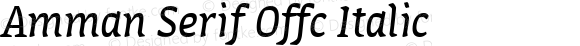 Amman Serif Offc Italic