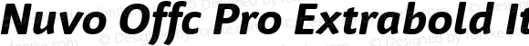 Nuvo Offc Pro Extrabold Italic
