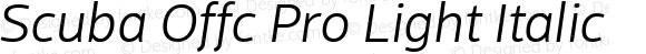 Scuba Offc Pro Light Italic