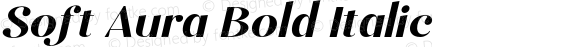 Soft Aura Bold Italic