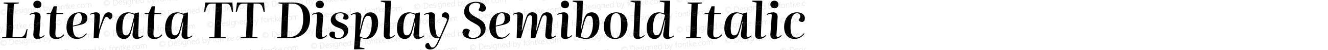 Literata TT Display Semibold Italic