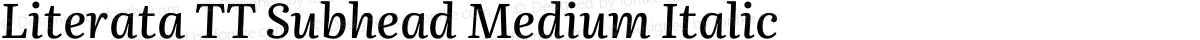 Literata TT Subhead Medium Italic