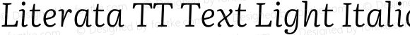 Literata TT Text Light Italic