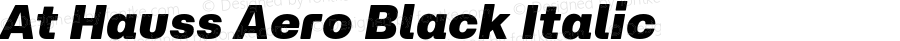 At Hauss Aero Black Italic