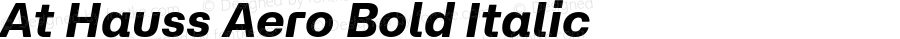 At Hauss Aero Bold Italic