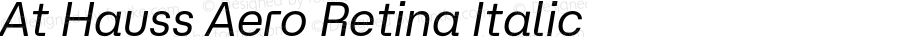 At Hauss Aero Retina Italic