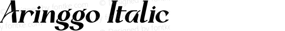 Aringgo Italic