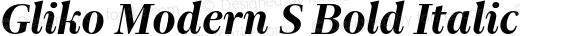 Gliko Modern S Bold Italic