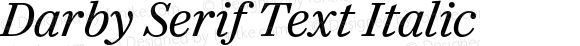 Darby Serif Text Italic