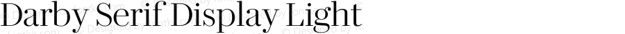 Darby Serif Display Light