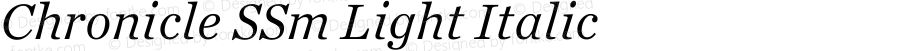 Chronicle SSm Light Italic