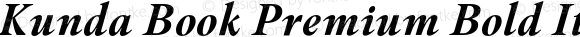 Kunda Book Premium Bold Italic