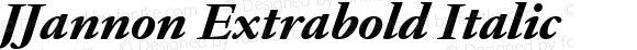 JJannon Extrabold Italic