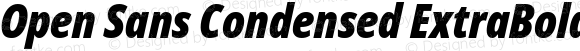 Open Sans Condensed ExtraBold Italic