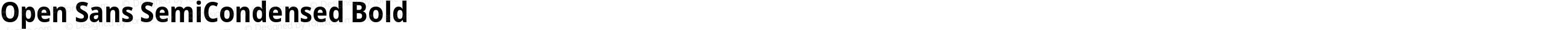 Open Sans SemiCondensed Bold
