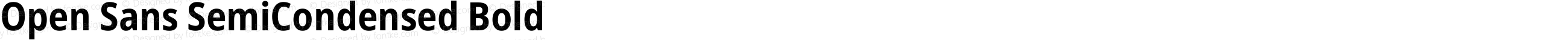 Open Sans SemiCondensed Bold