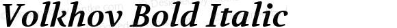 Volkhov Bold Italic