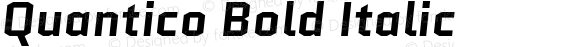 Quantico Bold Italic