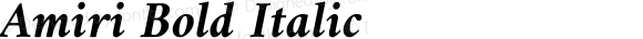 Amiri Bold Italic