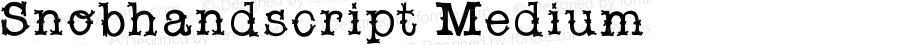 Snobhandscript Medium