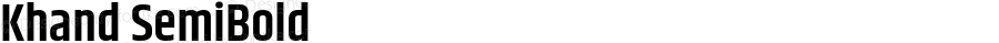 Khand SemiBold Version 1.101;PS 1.0;hotconv 1.0.78;makeotf.lib2.5.61930; ttfautohint (v1.1) -l 7 -r 28 -G 50 -x 13 -D latn -f deva -w G