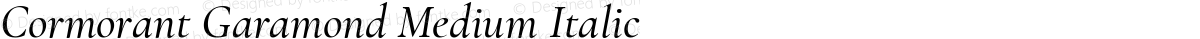 Cormorant Garamond Medium Italic
