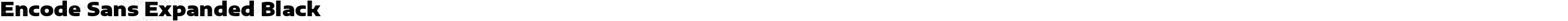 Encode Sans Expanded Black