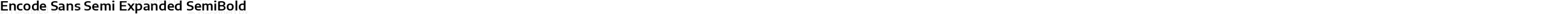 Encode Sans Semi Expanded SemiBold