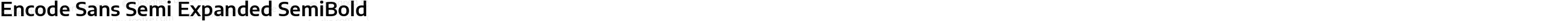 Encode Sans Semi Expanded SemiBold