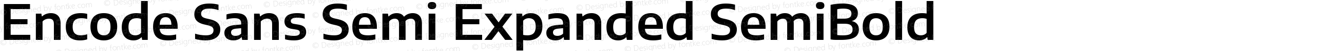 Encode Sans Semi Expanded SemiBold