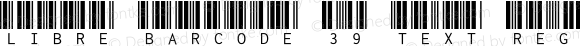 Libre Barcode 39 Text Regular