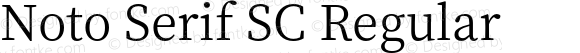 Noto Serif SC Regular