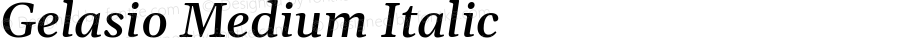 Gelasio Medium Italic