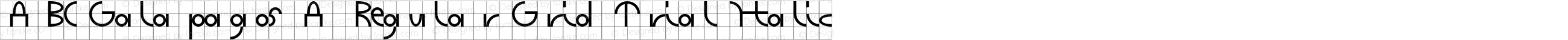 ABC Galapagos A Regular Grid Trial Italic