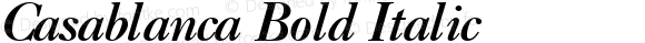 Casablanca Bold Italic