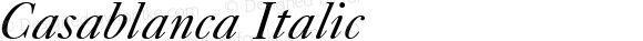 Casablanca Italic