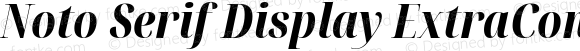 Noto Serif Display ExtraCondensed ExtraBold Italic