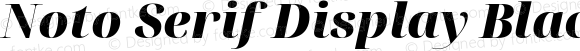 Noto Serif Display Black Italic