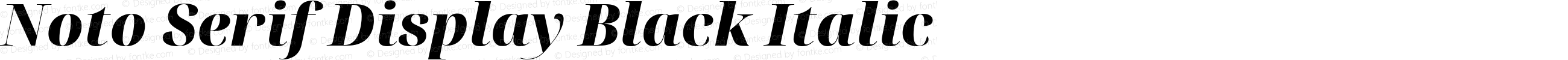 Noto Serif Display Black Italic