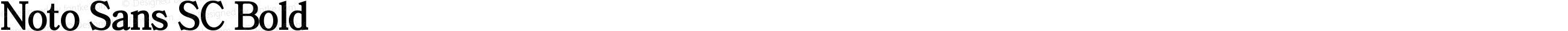 Noto Sans SC Bold