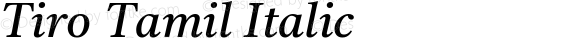 Tiro Tamil Italic