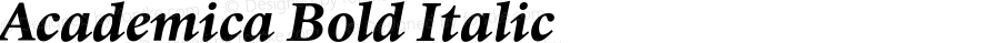 Academica Bold Italic